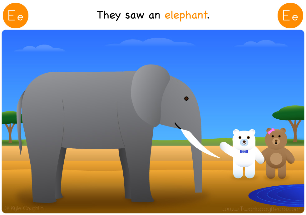 E is for elephant