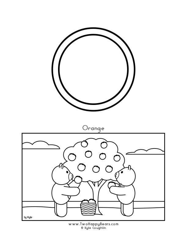 Color the letter O free printable PDF