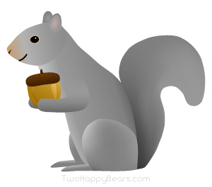 Words that begin with the letter S - Squirrel.