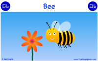 Bee starts with the letter B.