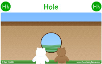 Hole starts with the letter H.