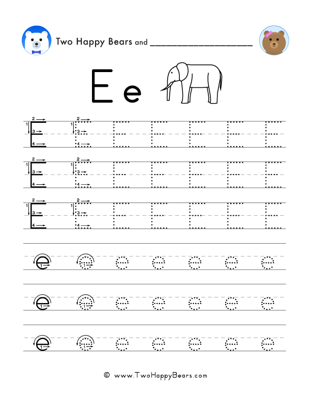 Free printable worksheets for tracing letters of the alphabet.